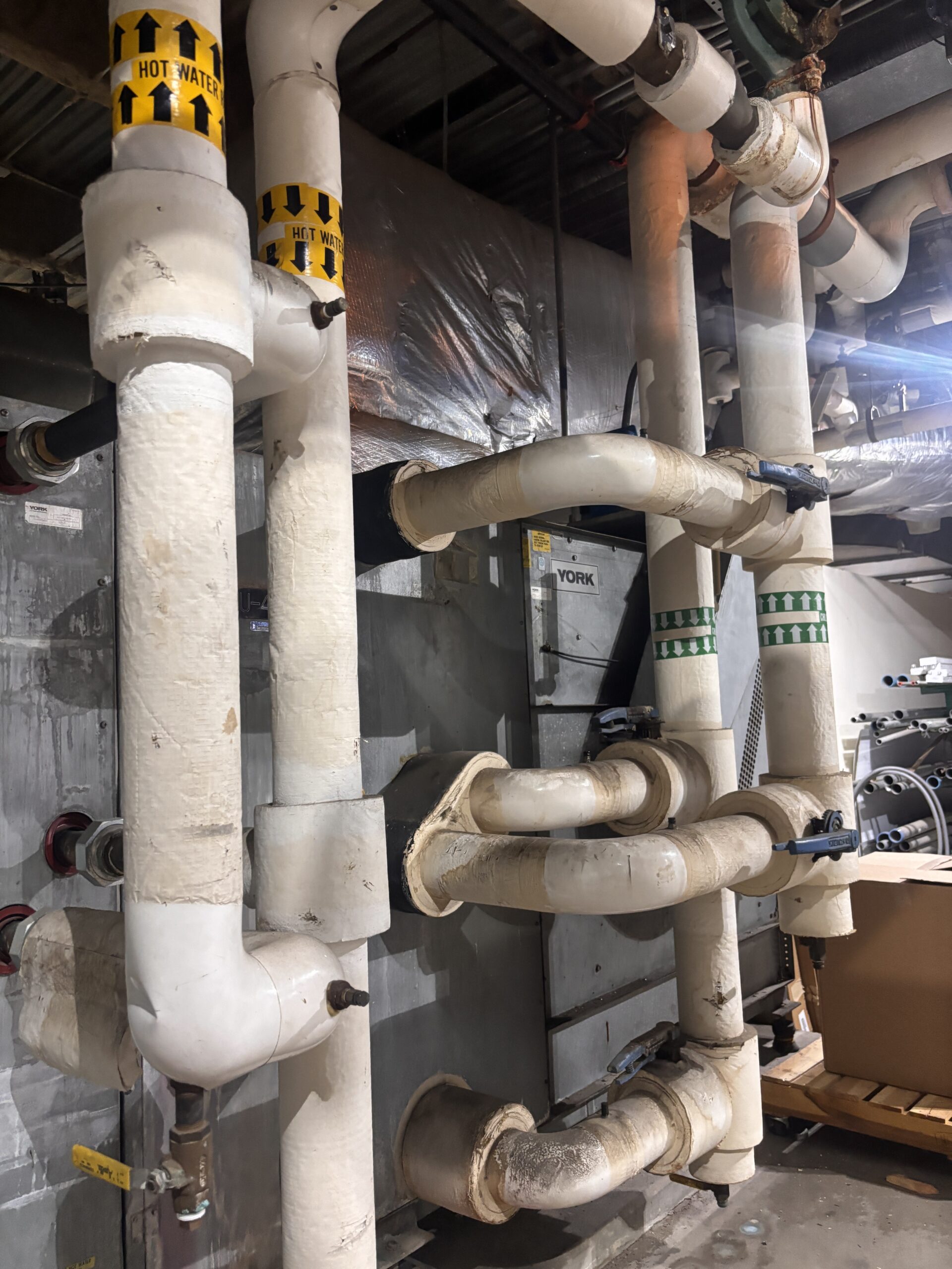 Air handler unit with heating coil